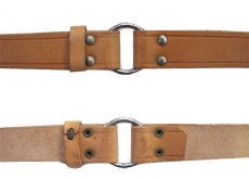 画像3: Italian Military Leather Ring Belt　color : Tan　size w 28 inch~ (3)