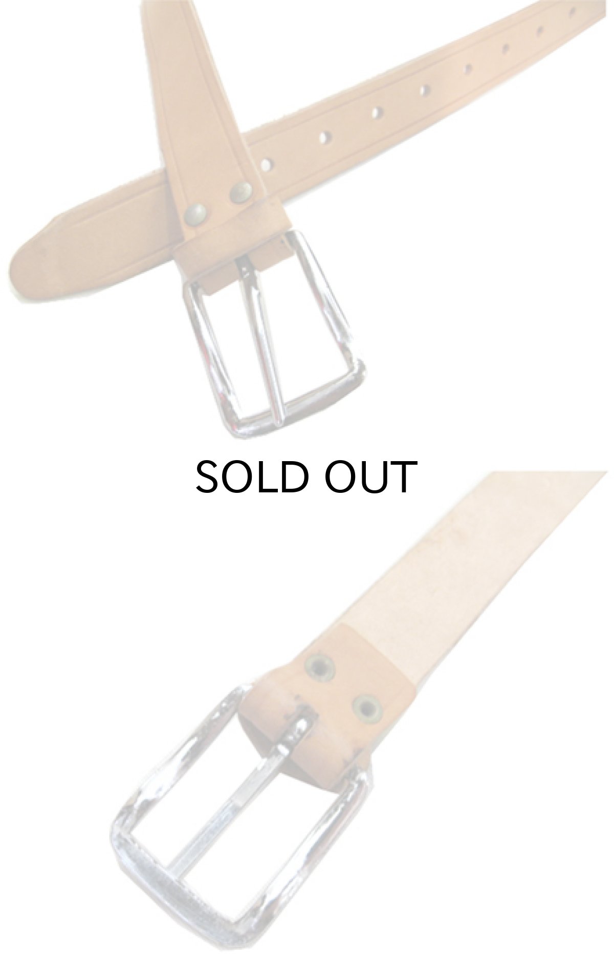 画像4: Italian Military Leather Ring Belt color : Tan size w 28 inch~ (4)