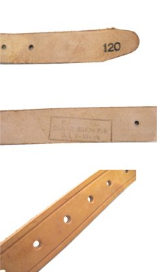 画像5: Italian Military Leather Ring Belt　color : Tan　size w 28 inch~ (5)