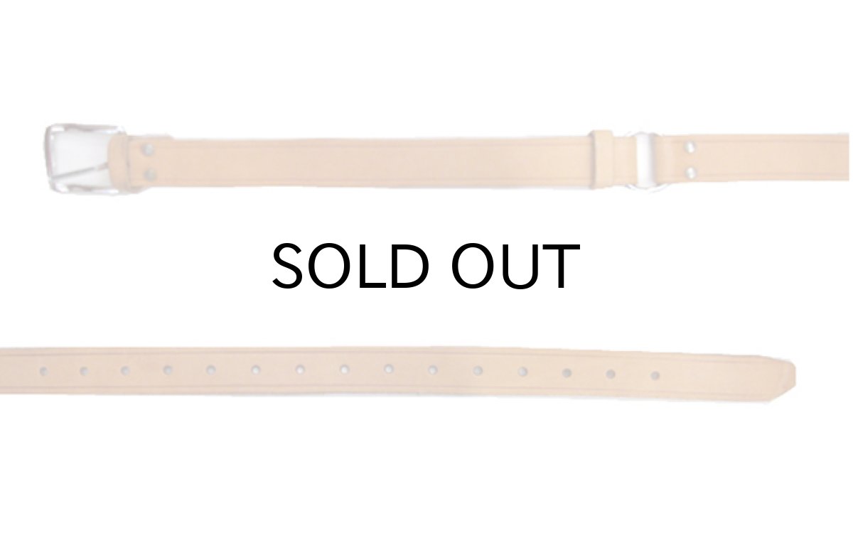 画像2: Italian Military Leather Ring Belt color : Tan size w 28 inch~ (2)