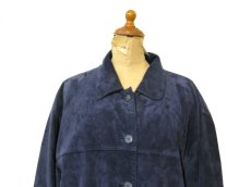 画像3: Europe "BiBA pariscop" Design Suede Leather Jacket　NAVY　size L (3)