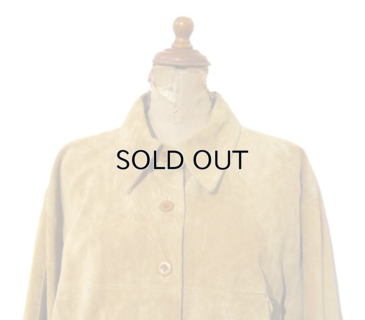 画像3: Europe "JOY" Design Nubuxk Leather Jacket　BEIGE　size L (表記 40) (3)