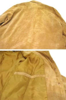 画像7: Europe "JOY" Design Nubuxk Leather Jacket　BEIGE　size L (表記 40) (7)