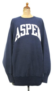 画像1: 1990's Champion Reverse Weave Sweat Shirts "ASPEN" -made in USA-　NAVY　size L (表記 XL) (1)