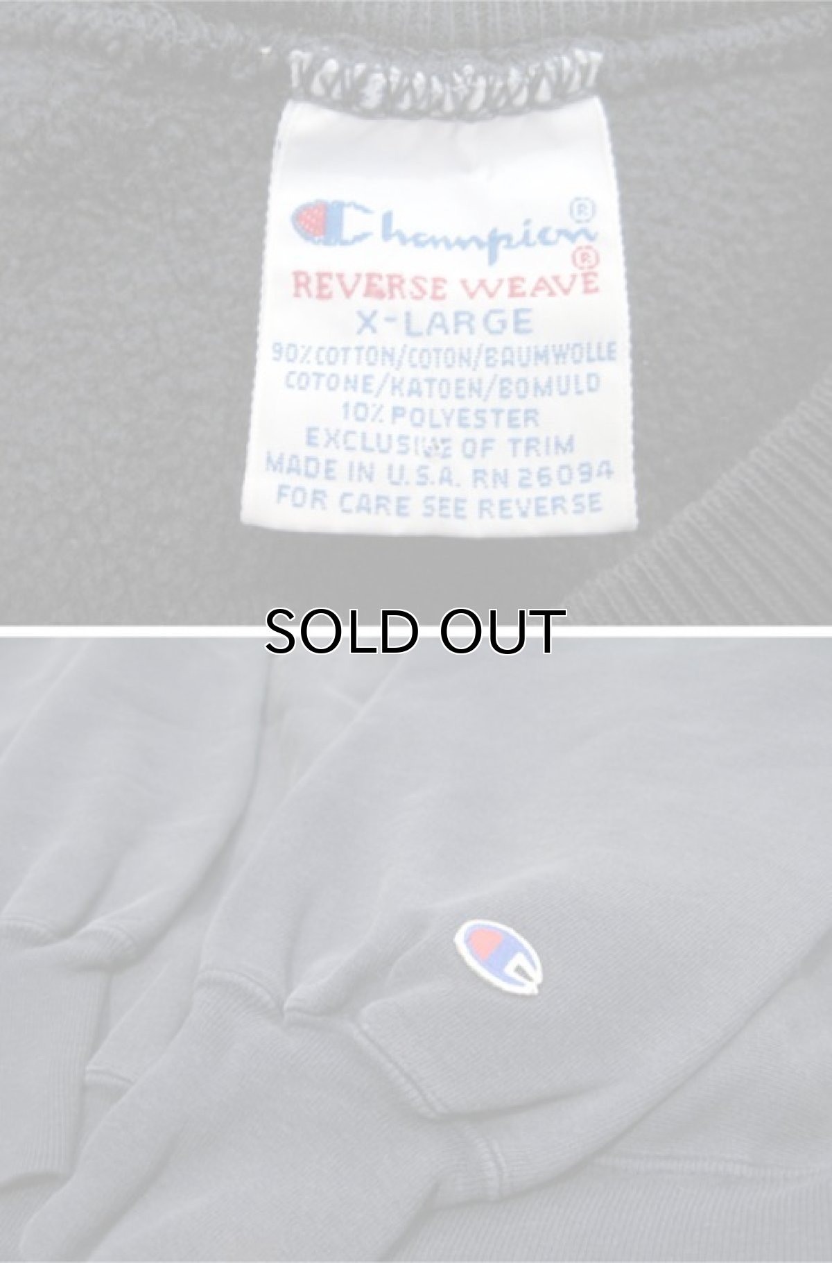 画像4: 1990's Champion Reverse Weave Sweat Shirts "ASPEN" -made in USA- NAVY size L (表記 XL) (4)