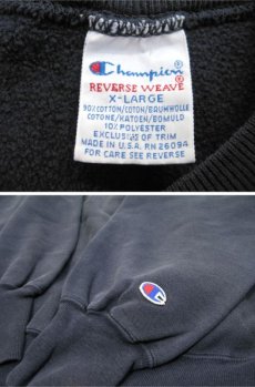 画像4: 1990's Champion Reverse Weave Sweat Shirts "ASPEN" -made in USA-　NAVY　size L (表記 XL) (4)