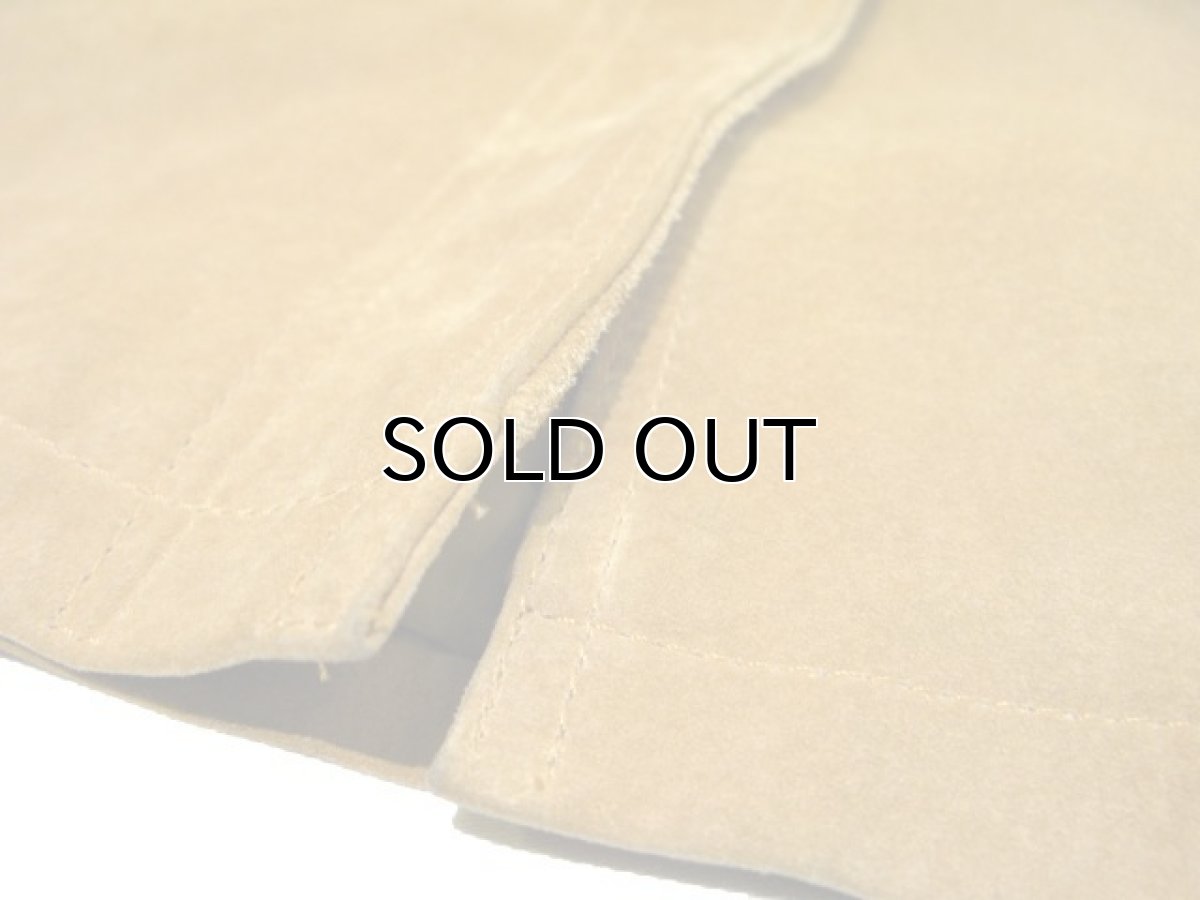 画像6: Europe "JOY" Design Nubuxk Leather Jacket　BEIGE　size L (表記 40) (6)