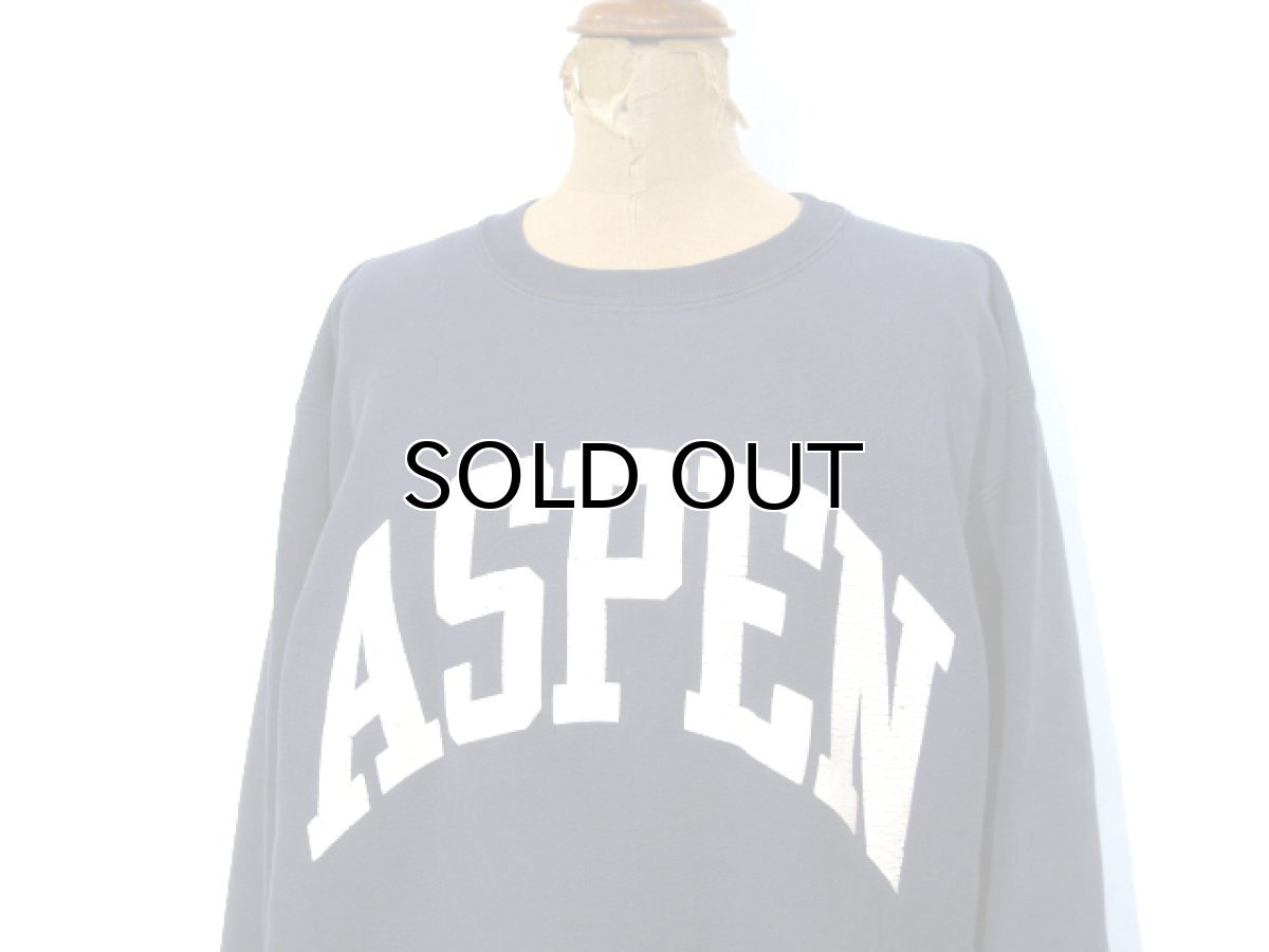 画像7: 1990's Champion Reverse Weave Sweat Shirts "ASPEN" -made in USA- NAVY size L (表記 XL) (7)