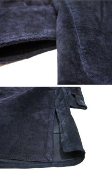 画像8: Europe "BiBA pariscop" Design Suede Leather Jacket　NAVY　size L (8)