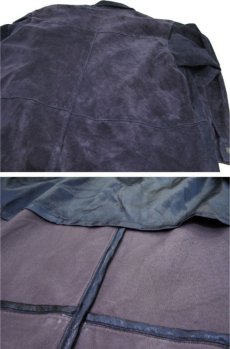 画像7: Europe "BiBA pariscop" Design Suede Leather Jacket　NAVY　size L (7)