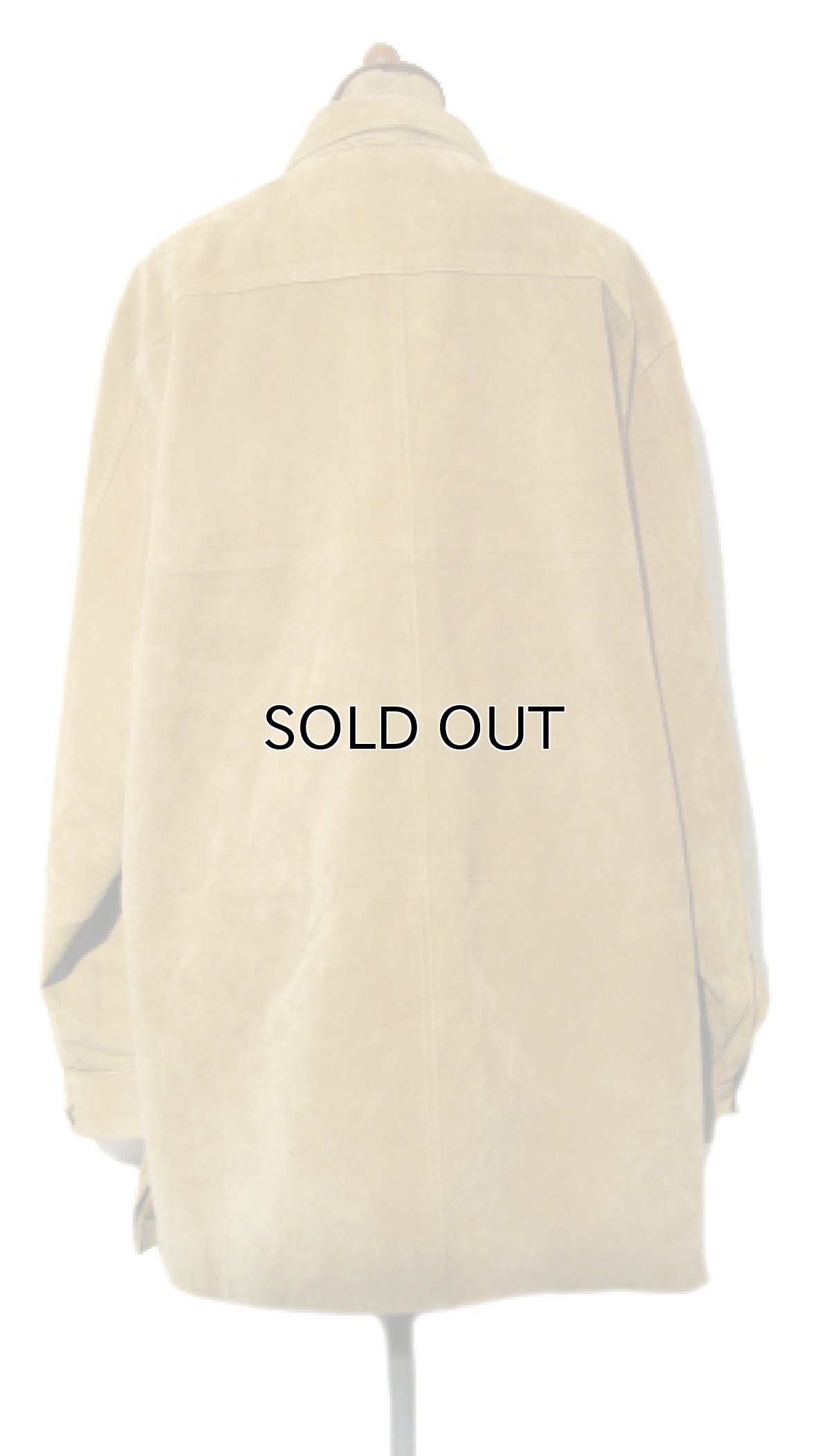 画像2: Europe "JOY" Design Nubuxk Leather Jacket　BEIGE　size L (表記 40) (2)