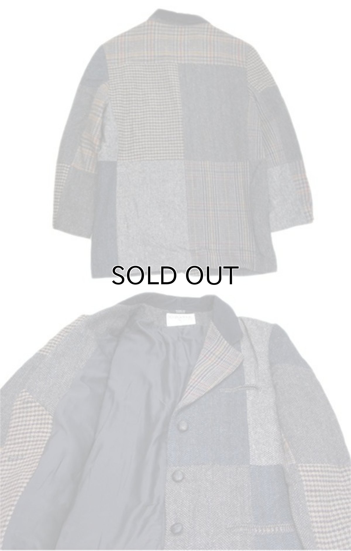 画像5: "INTERNATIONAL SCENE" Crazy Pattern Tweed Wool 3-Button Jacket　size L (表記 12) (5)