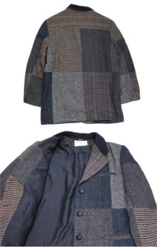 画像5: "INTERNATIONAL SCENE" Crazy Pattern Tweed Wool 3-Button Jacket　size L (表記 12) (5)