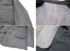 画像3: 1950's French "VETVOR" Cotton Pique Hunting Jacket　GREY　size M (表記 なし) (3)