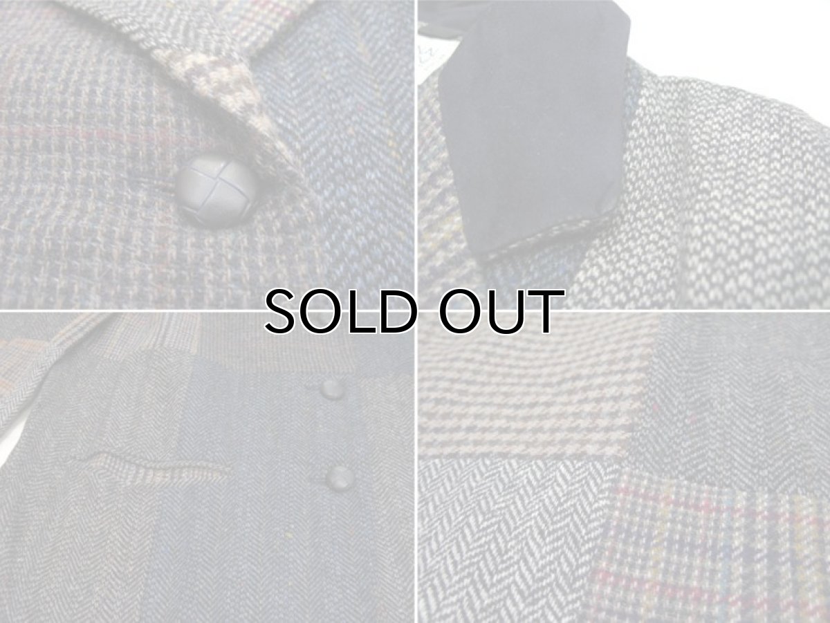画像3: "INTERNATIONAL SCENE" Crazy Pattern Tweed Wool 3-Button Jacket　size L (表記 12) (3)