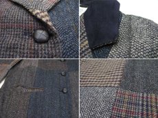 画像3: "INTERNATIONAL SCENE" Crazy Pattern Tweed Wool 3-Button Jacket　size L (表記 12) (3)