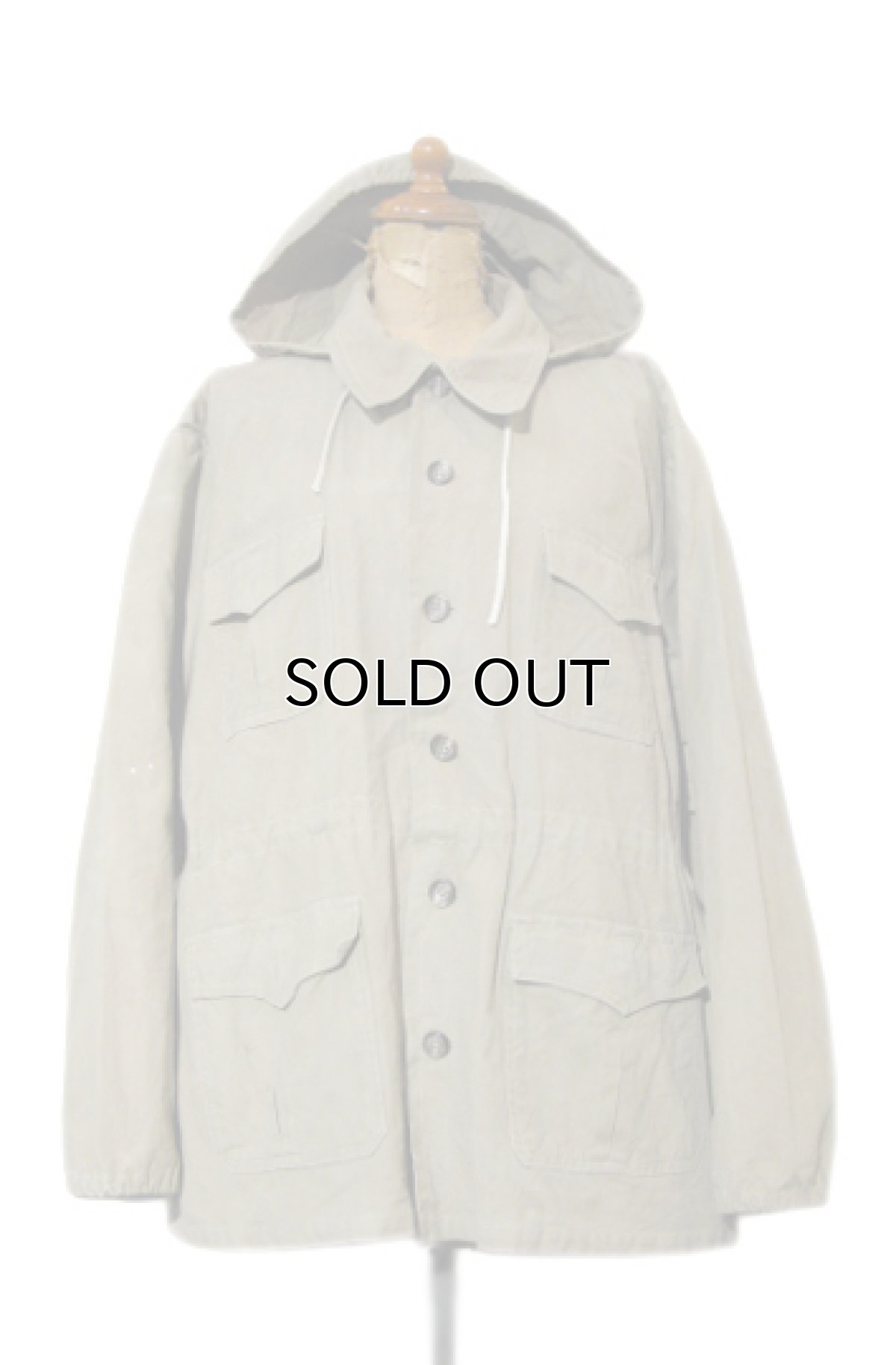 画像1: 1950's French "MAGENTA SPORTS" Cotton Sports Jacket with Hood　Beige　size M - L (表記 不明) (1)
