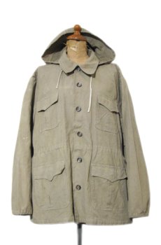 画像1: 1950's French "MAGENTA SPORTS" Cotton Sports Jacket with Hood　Beige　size M - L (表記 不明) (1)