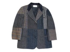 画像4: "INTERNATIONAL SCENE" Crazy Pattern Tweed Wool 3-Button Jacket　size L (表記 12) (4)