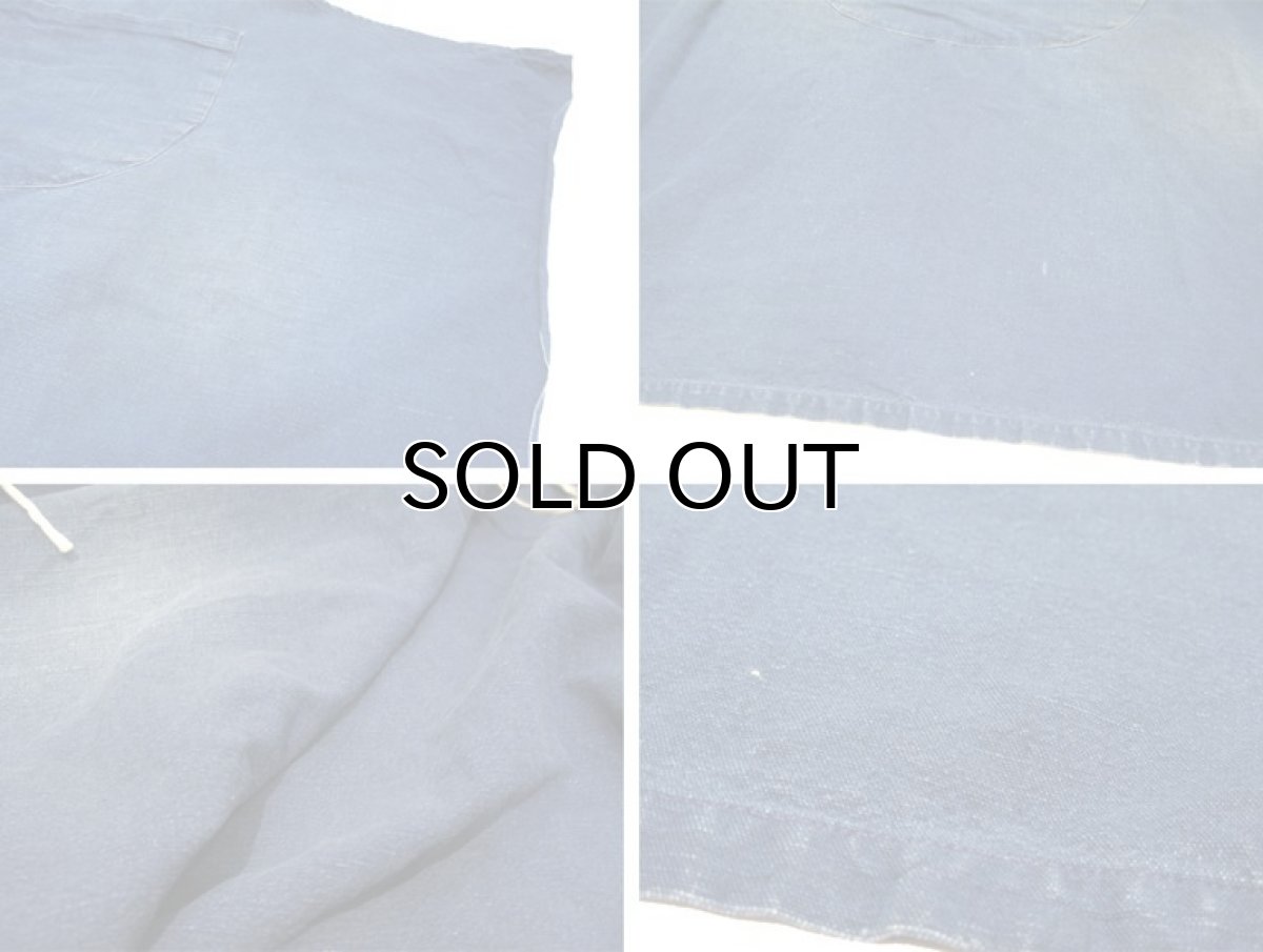 画像6: ~1950's Indigo Linen Apron color : Indigo Blue (6)