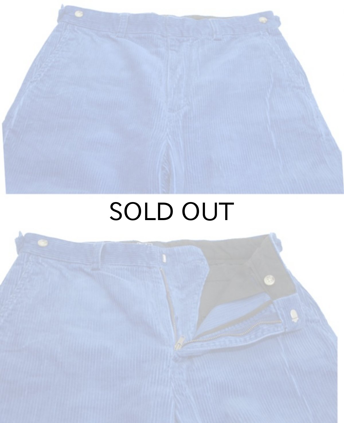 画像5: "Polo by Ralph Lauren" Wide Wale Corduroy Trousers BLUE size w 29 ~ 30 inch (5)