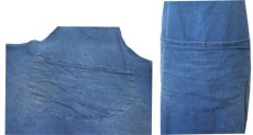 画像3: ~1950's Indigo Linen Apron　color : Indigo Blue (3)