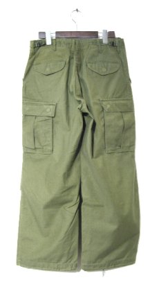 画像2: 1970's US Military "M-65" Field Pants　OLIVE　size w ~32 inch (SMALL - SHORT) (2)