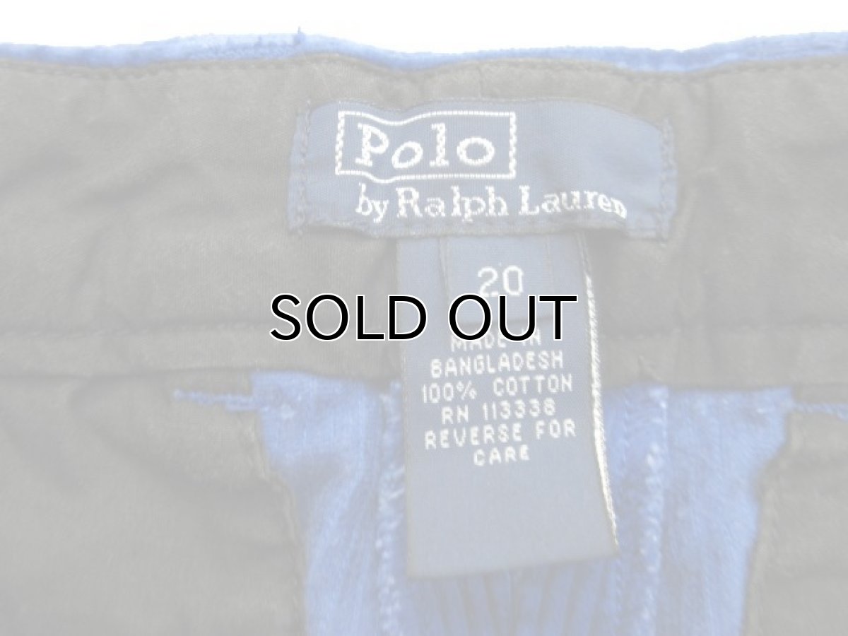 画像3: "Polo by Ralph Lauren" Wide Wale Corduroy Trousers BLUE size w 29 ~ 30 inch (3)
