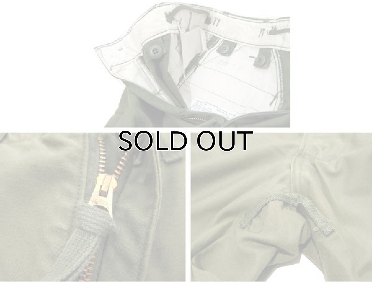 画像5: 1970's US Military "M-65" Field Pants　OLIVE　size w ~32 inch (SMALL - SHORT) (5)