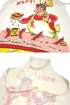 画像3: OLD Cotton Canvas  Apron "YOU'RE NEXT!"　color : NATURAL (3)