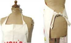 画像2: OLD Cotton Canvas  Apron "YOU'RE NEXT!"　color : NATURAL (2)