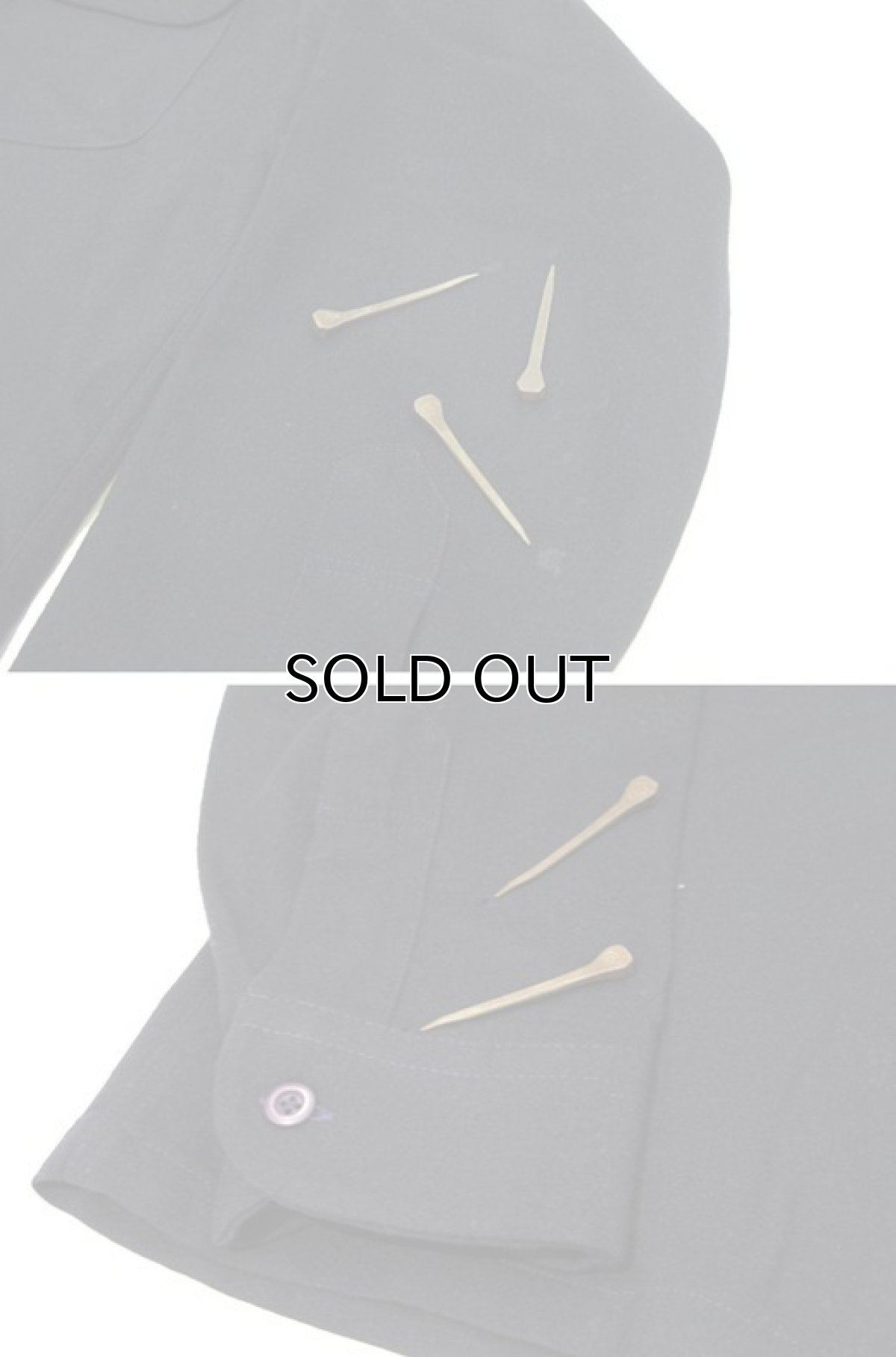 画像9: 1970's PENDLETON L/S Wool Box Shirts "SOLID"　NAVY　size L (表記 L) (9)