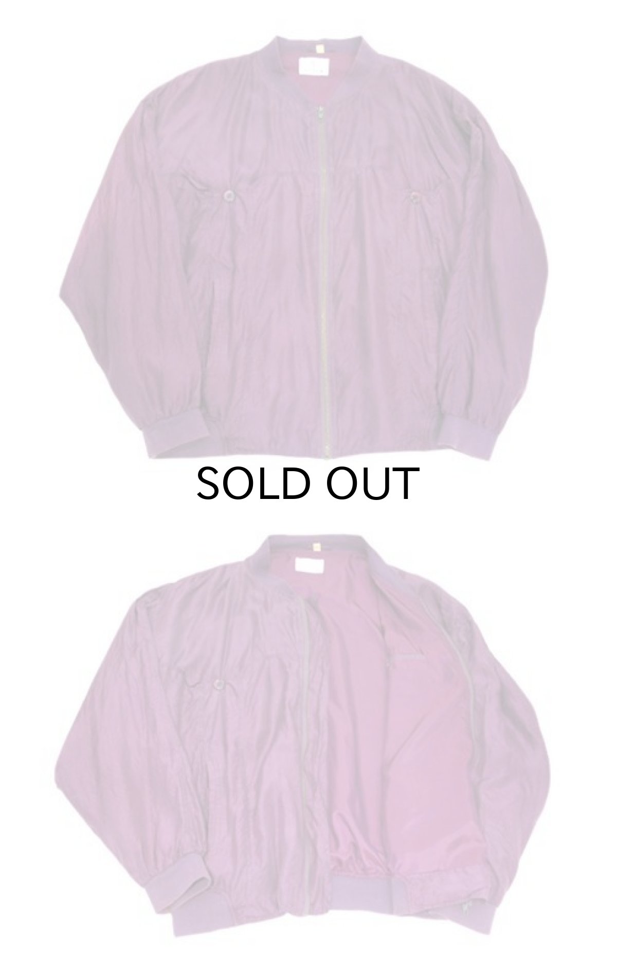 画像4: 1990's "PACIFIC" Zip Up Silk Jacket　Purple　size XL (表記 XL) (4)