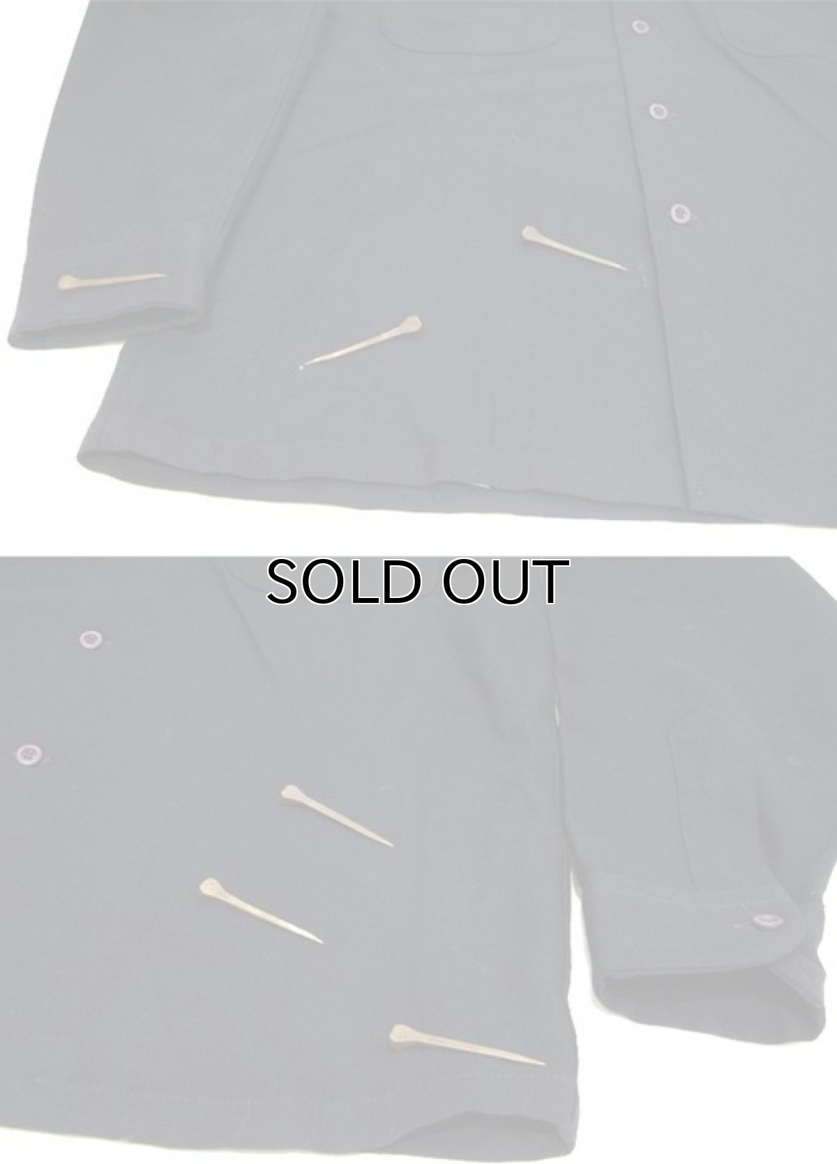 画像8: 1970's PENDLETON L/S Wool Box Shirts "SOLID"　NAVY　size L (表記 L) (8)