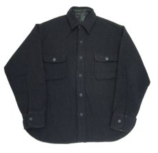 画像3: 1970's C.P.O L/S Wool Shirts　NAVY　size S - M (3)