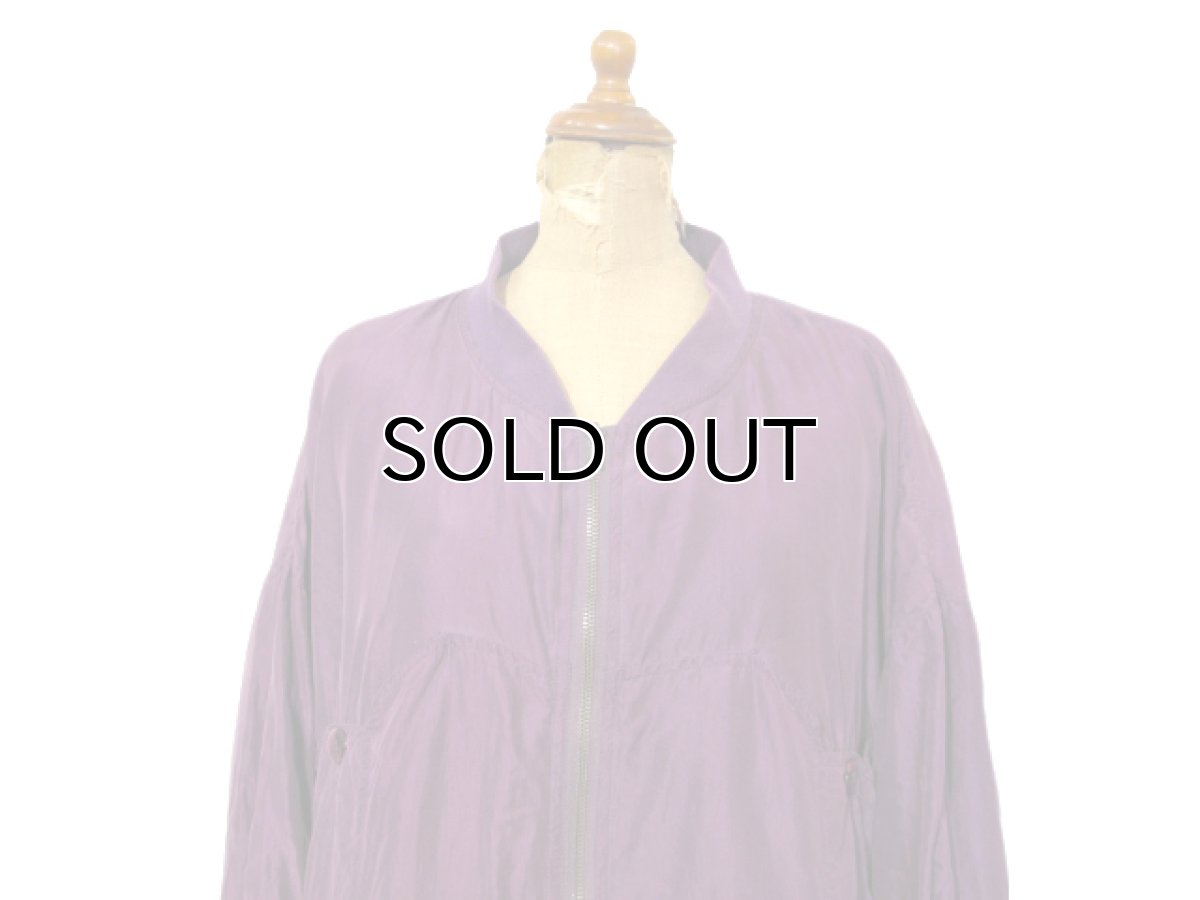 画像3: 1990's "PACIFIC" Zip Up Silk Jacket　Purple　size XL (表記 XL) (3)