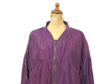 画像3: 1990's "PACIFIC" Zip Up Silk Jacket　Purple　size XL (表記 XL) (3)