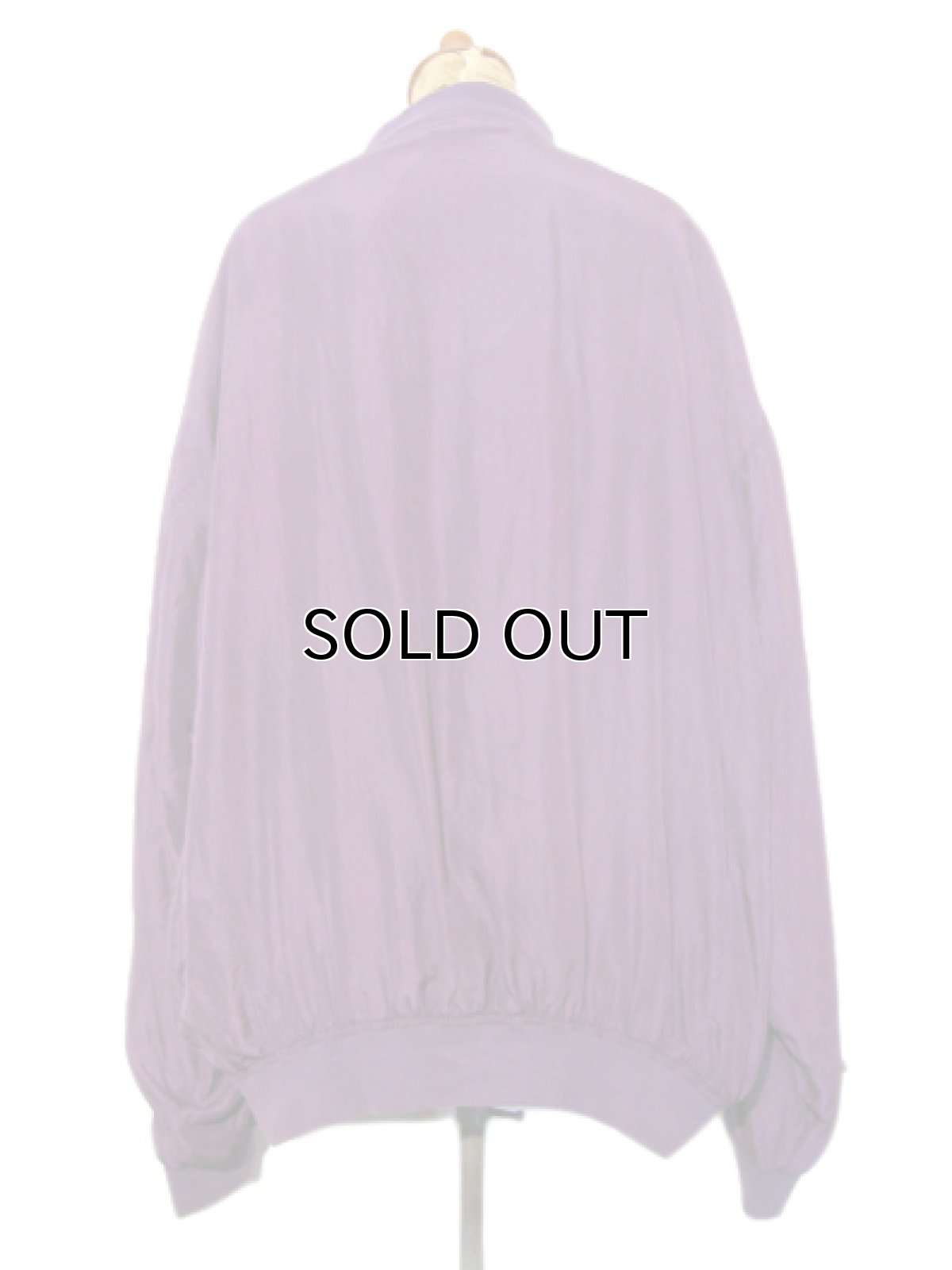 画像2: 1990's "PACIFIC" Zip Up Silk Jacket　Purple　size XL (表記 XL) (2)