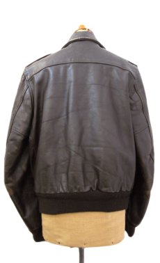 画像2: 1970's "SCHOTT" A-2 Style Leather Jacket -made in USA-　Dark Brown　size M - L (表記 38) (2)