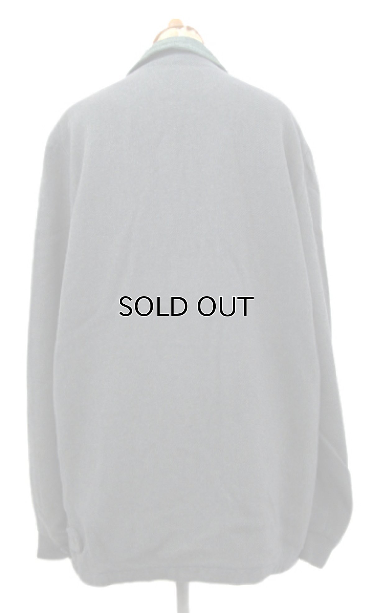 画像2: 1950's "Oakbrook Sportswear" Wool / Corduroy Harf Coat　Charcoal / Dark Green　size L (表記 不明) (2)