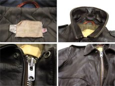 画像6: 1970's "SCHOTT" A-2 Style Leather Jacket -made in USA-　Dark Brown　size M - L (表記 38) (6)