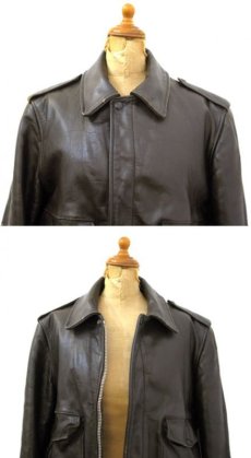 画像3: 1970's "SCHOTT" A-2 Style Leather Jacket -made in USA-　Dark Brown　size M - L (表記 38) (3)