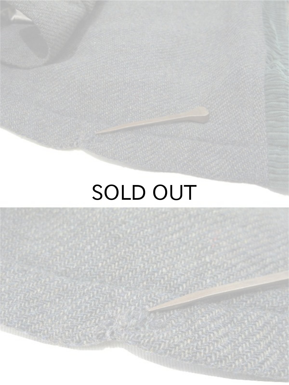 画像7: 1950's "Oakbrook Sportswear" Wool / Corduroy Harf Coat　Charcoal / Dark Green　size L (表記 不明) (7)