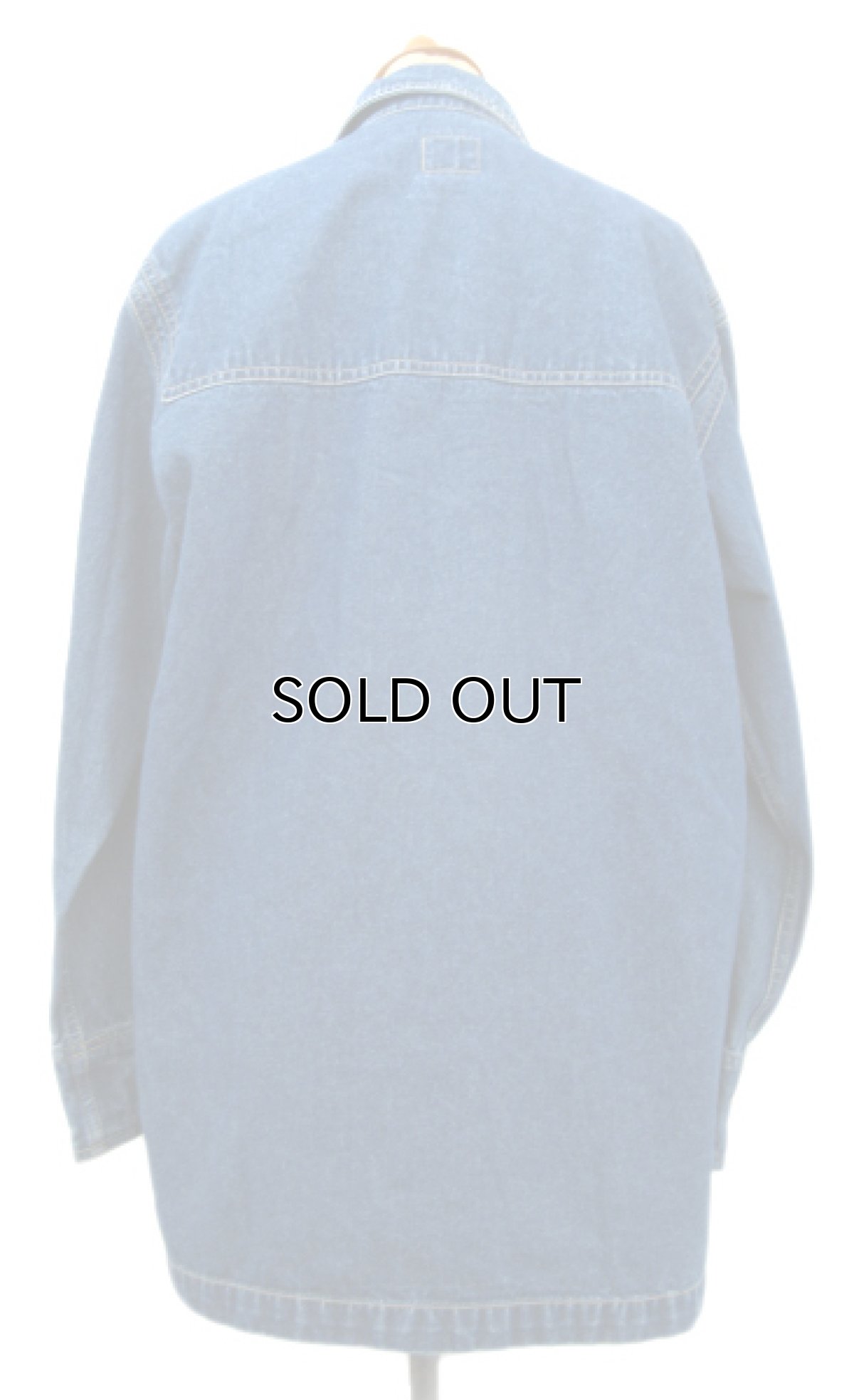 画像2: "Liz Wear" Denim Duffle Coat Blue Denim size M (表記 不明) (2)