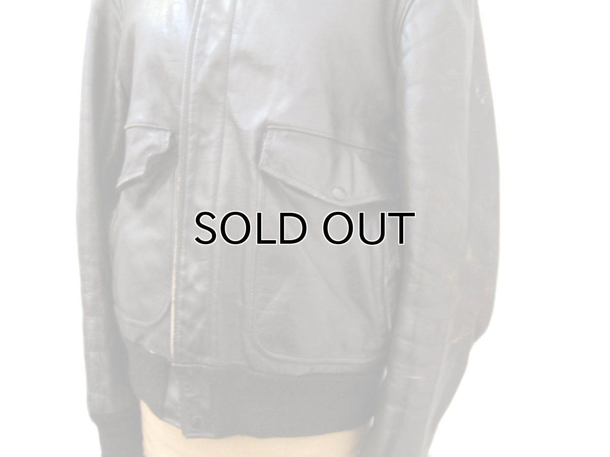 画像5: 1970's "SCHOTT" A-2 Style Leather Jacket -made in USA- Dark Brown size M - L (表記 38) (5)
