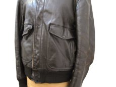 画像5: 1970's "SCHOTT" A-2 Style Leather Jacket -made in USA-　Dark Brown　size M - L (表記 38) (5)