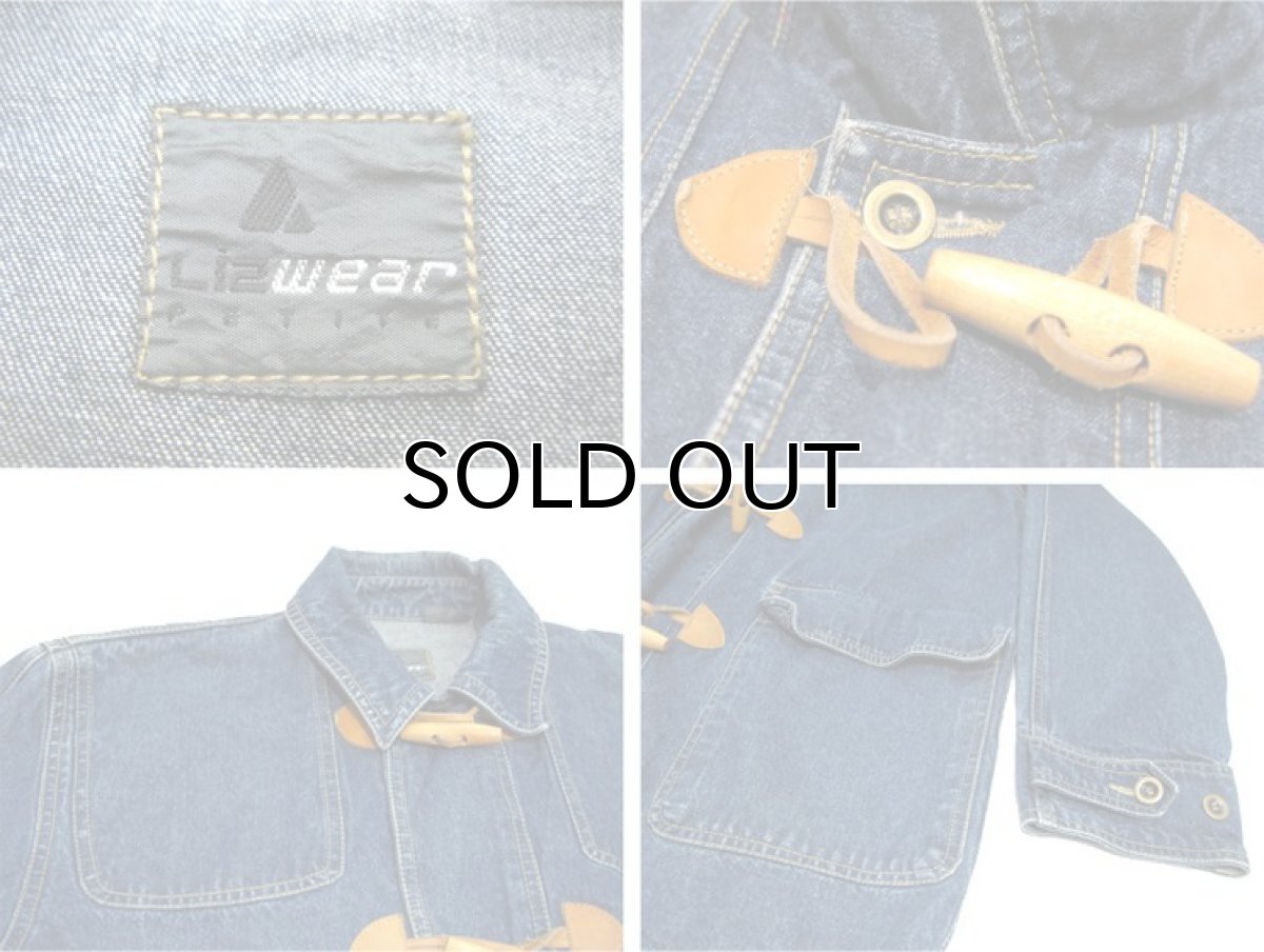 画像4: "Liz Wear" Denim Duffle Coat Blue Denim size M (表記 不明) (4)