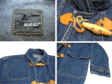 画像4: "Liz Wear" Denim Duffle Coat　Blue Denim　size M (表記 不明) (4)