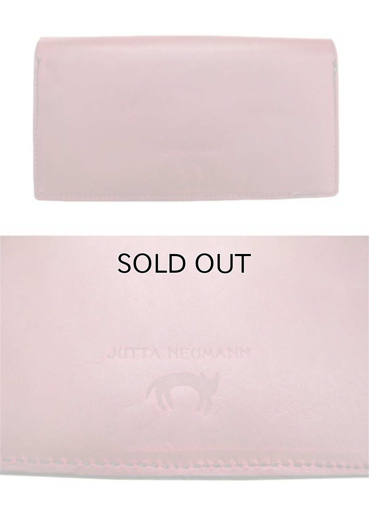 画像2: "JUTTA NEUMANN" Leather Wallet "the Waiter's Wallet"  color : Burgundy / Purple 長財布 (2)