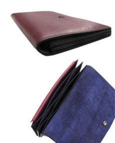 画像5: "JUTTA NEUMANN" Leather Wallet "the Waiter's Wallet"  color : Burgundy / Purple 長財布 (5)